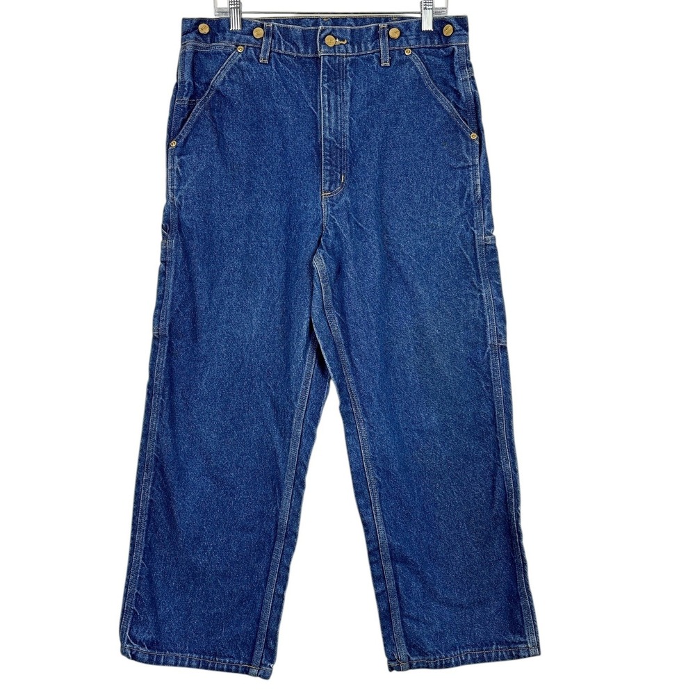 Carhartt Vintage Y2K Carpenter Jeans 36x32 Suspender Buttons Workwear Streetwear